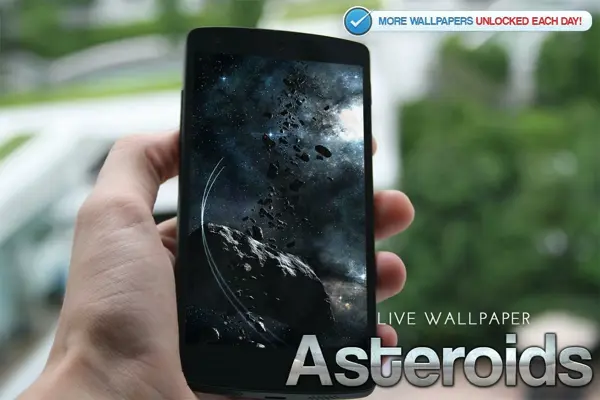 Asteroids Live Wallpaper android App screenshot 0