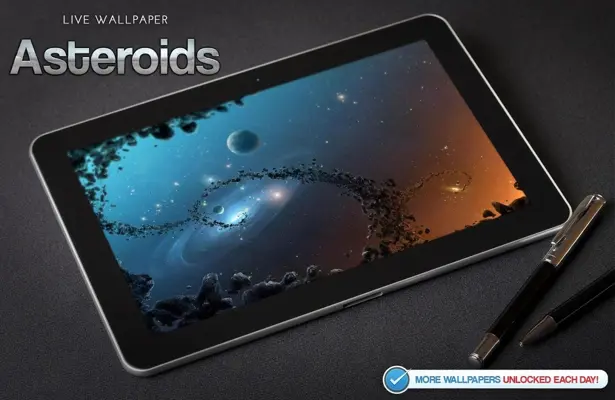 Asteroids Live Wallpaper android App screenshot 1