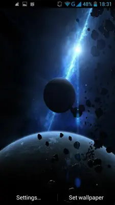 Asteroids Live Wallpaper android App screenshot 6