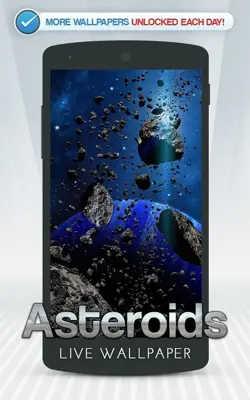 Asteroids Live Wallpaper android App screenshot 7